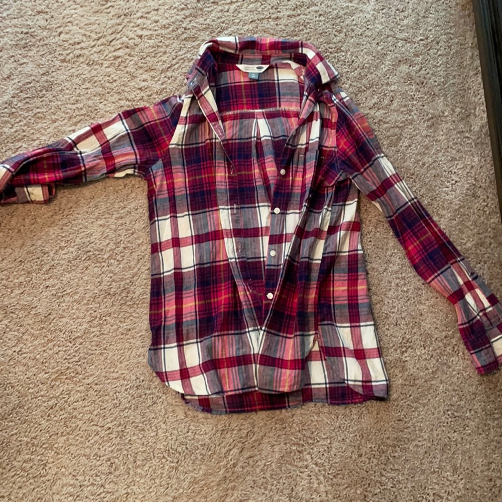 Pink flannel worn once